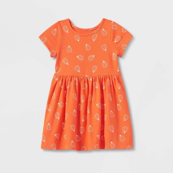 Cat & Jack Other - BNWT Cat & Jack Short Sleeve Pumpkin Dress 18 months